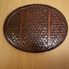 【大幅値下げ！】網代盆（楕円）の画像