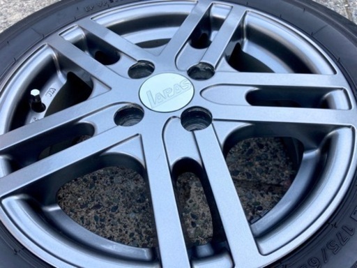 ◆「14インチ」社外アルミホイール 夏タイヤ 175/65R14 4本セット ブリヂストン フィット ヴィッツ ノート等 BG85