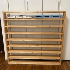 プラレール棚　DIY ３両32セット収納可（写真の車両は含みません）