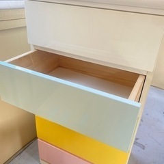 【美品】ローチェスト　5段引き出し　洋服収納タンス　の画像