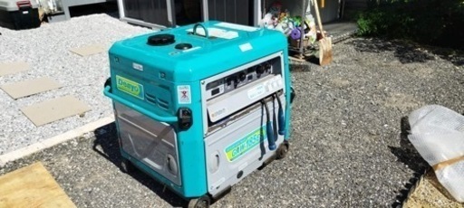 稼動時間:758.7時間　溶接機　DENYO GAW-185ES キャプタイヤケーブル・スペアキー付き