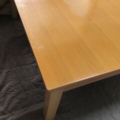 引取限定　仙台市泉区より　無印良品のローテーブル　こたつにもなり...