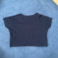 Tシャツ　ショート丈　ネイビーの画像
