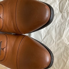 受付終了しました。本革茶色のビジネスシューズ（ヒロミチナカノ）の画像