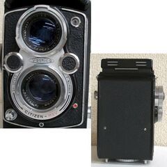 シャッター切れる 昭和レトロ ニ眼レフカメラ ヤシカフレックス 新B型　レンズ・ヤシコール 3.5 F=80mm CITIZEN-MXV yashicaflex ☆ PayPay(ペイペイ)決済可能 ☆ 札幌市 豊平区 平岸の画像