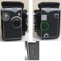 シャッター切れる 昭和レトロ ニ眼レフカメラ ヤシカフレックス 新B型　レンズ・ヤシコール 3.5 F=80mm CITIZEN-MXV yashicaflex ☆ PayPay(ペイペイ)決済可能 ☆ 札幌市 豊平区 平岸の画像