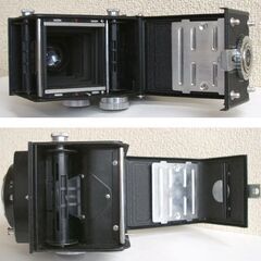 シャッター切れる 昭和レトロ ニ眼レフカメラ ヤシカフレックス 新B型　レンズ・ヤシコール 3.5 F=80mm CITIZEN-MXV yashicaflex ☆ PayPay(ペイペイ)決済可能 ☆ 札幌市 豊平区 平岸の画像