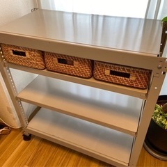 スチールラック　中軽量ラック　業務用　キャスター付きの画像