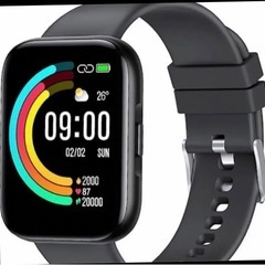 抜群機能★スマートウォッチ★活動量計 腕時計 1.78"HD ブラック