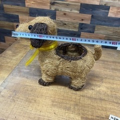 花籠　犬　ガーデニングの画像