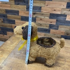 花籠　犬　ガーデニングの画像