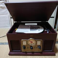 【決まりました】ジャンク品　ブルートゥース搭載　クラシックレコードプレーヤーの画像
