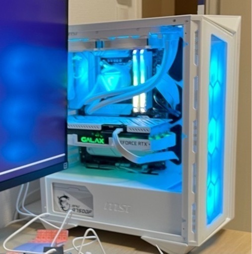 マイクラ　フォートナイト　ＦＦ14 サクサク　動く　ゲーミングPC MSI ホワイトパソコン