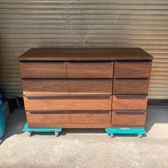 木製チェスト 北欧 P0399木製 ローチェスト 収納 幅120cm ウォールナット 無垢 国産 北欧