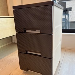 【ニトリ】【引き出し】【ダークブラウン】【チェスト】