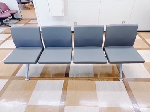 KOKUYO 4人掛 ロビーチェア(中古)×3つ