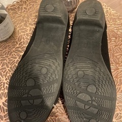 パンプス　黒　24cmの画像