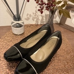 パンプス　黒　24cm