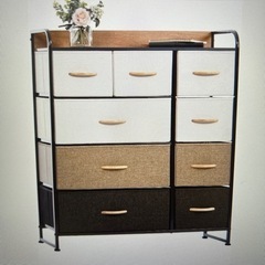 026f LYNCOHOME 収納　チェスト　タンス　布製［未使用］の画像