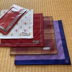 ハンカチ　レノマ、カルバンクライン、他3枚合計5枚組