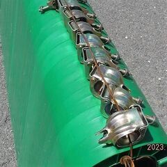 中古 単管バリケード 樹脂製 緑の画像