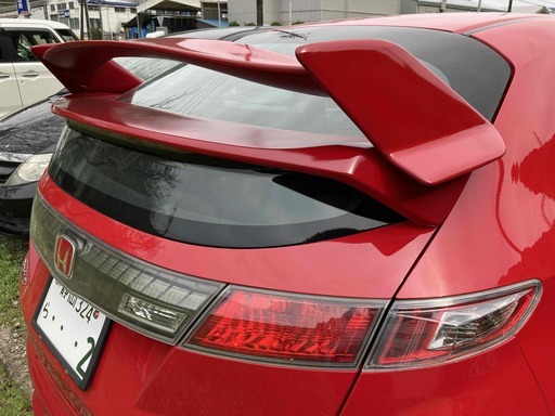 シビックタイプRユーロ FN2 純正加工 ワンオフ リアウイング【無限風