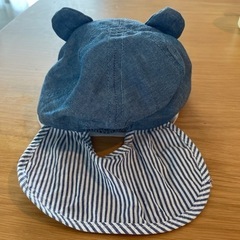ベビー帽子　44サイズ　くまキャップの画像