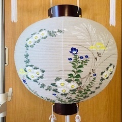 岐阜みのじ　吊り提灯秋草模様　一張り　未使用品の画像