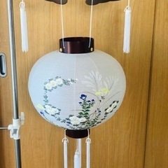 岐阜みのじ　吊り提灯秋草模様　一張り　未使用品