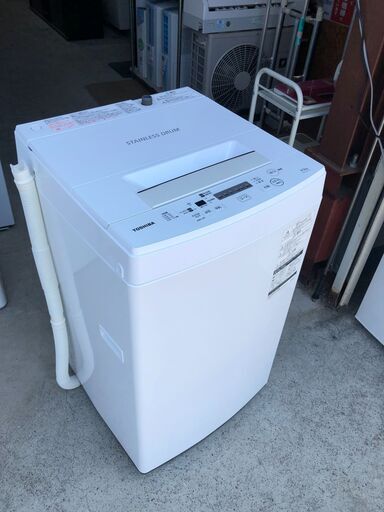 【動作保証あり】TOSHIBA 東芝 2019年 AW-45M7 4.5kg 全自動洗濯機【管理KRS604】