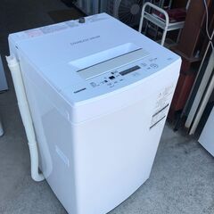 【動作保証あり】TOSHIBA 東芝 2019年 AW-45M7 4.5kg 全自動洗濯機【管理KRS604】
