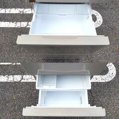 〇【引き取り限定中古品】3ドア冷凍冷蔵庫 375L R-K38JV 2019年製の画像