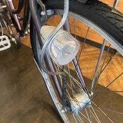 【タイヤ新品！】27インチ自転車　ブラウン
