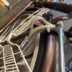 【タイヤ新品！】27インチ自転車　ブラウン