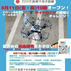 【8月11日（金・祝）開催】ドローンのいまがわかる！　ドローンで...