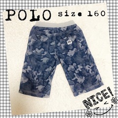 POLO BCS ハーフパンツ 160 迷彩 ウエストゴム