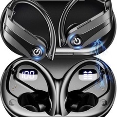 【新品未使用】【業界大容量 耳掛け式イヤホン】Bluetooth...