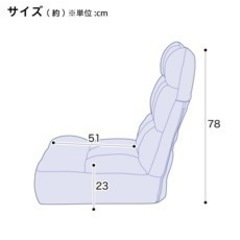 難あり　ニトリ　繋がるハイバックポケットコイル座椅子の画像
