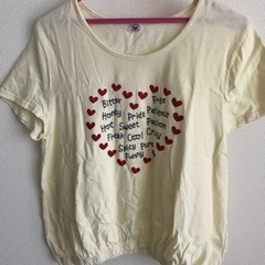 ハートマーケット　黄色　Tシャツ　女の子　F 150 160