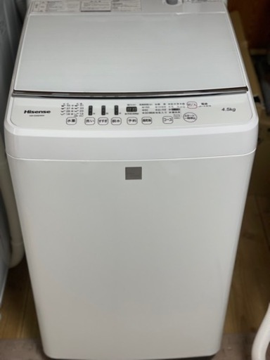 送料・設置込み　洗濯機　4.5kg Hisense 2017年