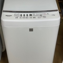 送料・設置込み　洗濯機　4.5kg Hisense 2017年