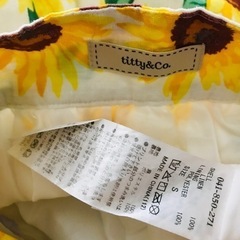 titty&co. ひまわり ミニスカート S 150 160 子供服の画像