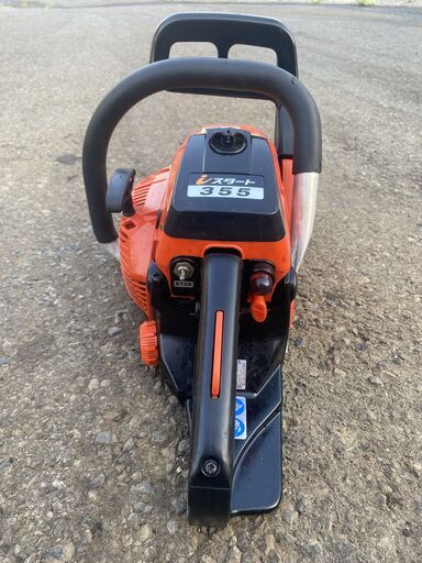 現物確認歓迎、初期不良やアフターケアも安心 整備済 かけ易い 共立 35.8cc エンジン チェンソー iスタート CSVE355 本体 25AP仕様