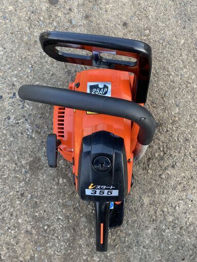 現物確認歓迎、初期不良やアフターケアも安心 整備済 かけ易い 共立 35.8cc エンジン チェンソー iスタート CSVE355 本体 25AP仕様