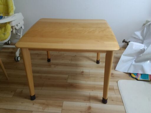 ニトリ ダイニングテーブル2人用(Nコレクション T-01 90 NA)(幅90×奥行80×高さ70cm)