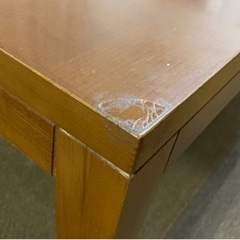 家族用にオススメ♪ダイニングテーブル&椅子6脚セット　横80cm × 縦150cm × 高さ70cmの画像