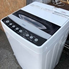 福岡市内配送設置無料 2020年 ハイアール 4.5kg 全自動洗濯機 ブラック