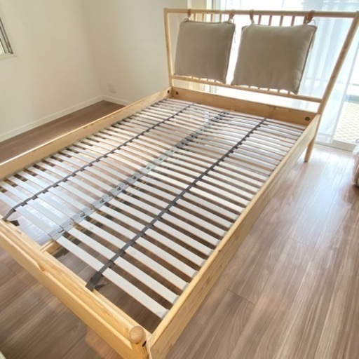 IKEA ベッドフレーム ダブル ビョルクスネース