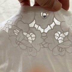 タルボット　白レースTシャツ Sの画像