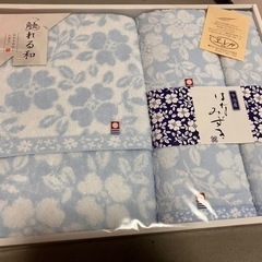 【お渡し者決定‼️】今治産 バス、フェイス、ウォッシュタオルのセ...